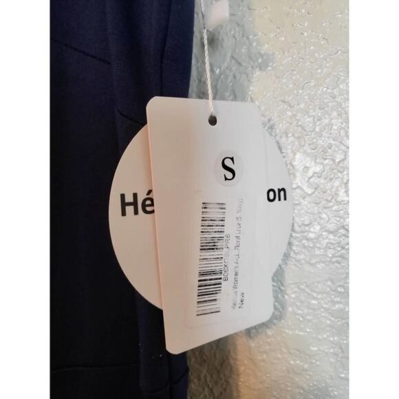 Heloise de Sy Floral Lace Sleeveless A-Line Cocktail Party Dress Blue Small New - Picture 4 of 7